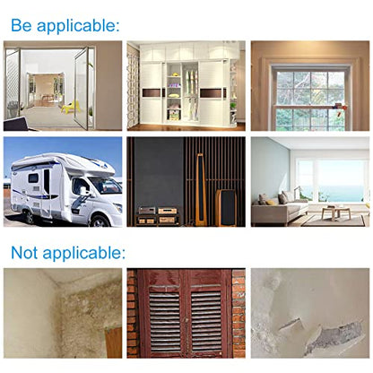 Weather Stripping Door Seal, 1/2 Inch Wide X 3/8 Inch High Density Foam Tape Weather Strip for Door and Window Insulation, Single Side Door Sealer Total 13FT - size: 1/2''W x 3/8''T x 13FT