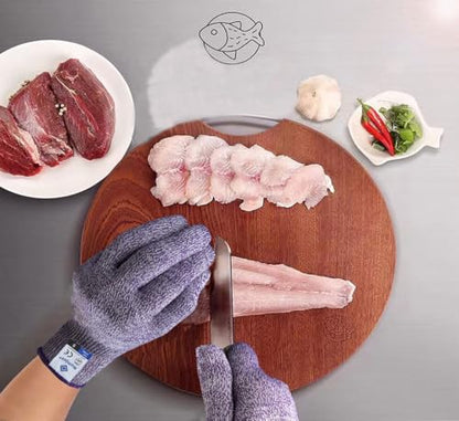 Cutting Gloves, Food Grade Level 5 Protection, Safety Kitchen Cut Gloves for Oyster Shucking, Fish Fillet Processing, Mandolin Slicing, Meat Cutting and Wood Carving. (Violet-Small 2 Pairs) - color: Violet, size: Small (Pack of 4)