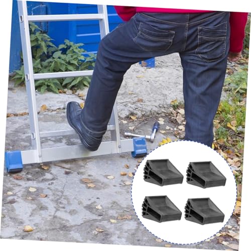 4pcs Slip Mats Outdoor Stair Treads Non-Slip Ladder Feet Covers Protector