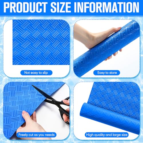 Breling 9" x 36" Swimming Pool Ladder Mat, Protective Pool Ladder Pad Step Mat with Non Slip Texture for Above Ground Swimming Steps Liners and Stairs(Striped) - size: 9" X 36", style: Striped