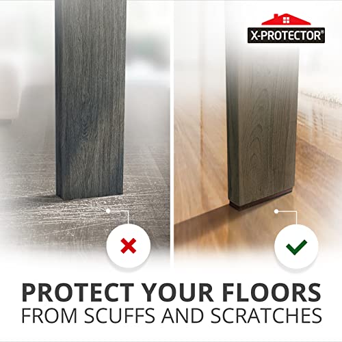 X-PROTECTOR Non-Slip Furniture Pads 8 PCS 1.5” x 5” - Rubber Furniture Grippers - Self-Adhesive Floor Protectors Grips for Furniture Feet! - size: 5 x 1.5 inch