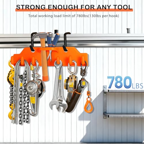 Lineman Tool Board, Bucket Truck Hook Organizer, Bucket Truck Accessories for Lineman, Including Four Hook for Aerial Baskets(Two 3” and Two 2”)