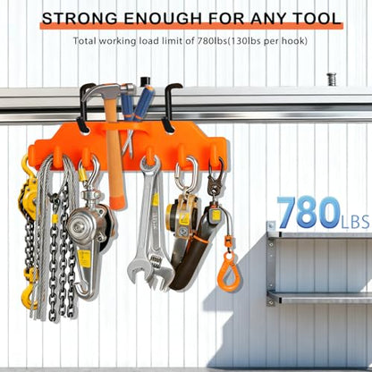 Lineman Tool Board, Bucket Truck Hook Organizer, Bucket Truck Accessories for Lineman, Including Four Hook for Aerial Baskets(Two 3” and Two 2”)