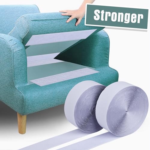 Navona 27Ft x 2 Inch Hook and Loop Strips with Adhesive, Heavy Duty Self Adhesive Tape with Back, Strong Sticky Back Fastener Roll for Home, Office, School, Crafting, White - color: 2in x 27ft-white