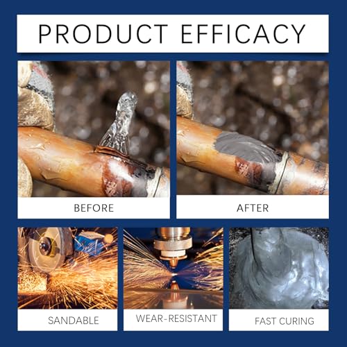 Strong Foundry Glue,Metal Repair Glue,Enhanced CastingGlue,high temperatureGlue for Metal,Enhanced CastingGlue Plastic Repair for Repairing All Surfaces (2PCS) - color: 2PCS