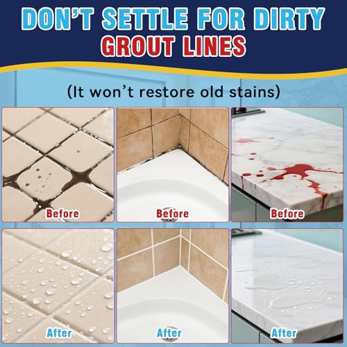 Grout Sealer, Waterproof Granite Sealer Spray, Long Lasting Clear Grout Sealant for Tile Grout, Marble, Granite, Limestone, Indoor & Outdoor - size: 6.76fl.oz