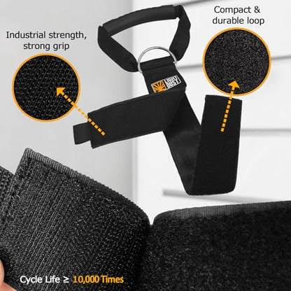 Hanging Extension Cord Holder - 4Pack 22" 35" Handle Wrap Straps with S Hooks Heavy Duty Garage Organizer Tool Hangers - Garden Hose Power Electrical Cable Rope RV Shed Storage and Organization - size: 4Pack 22" 35"