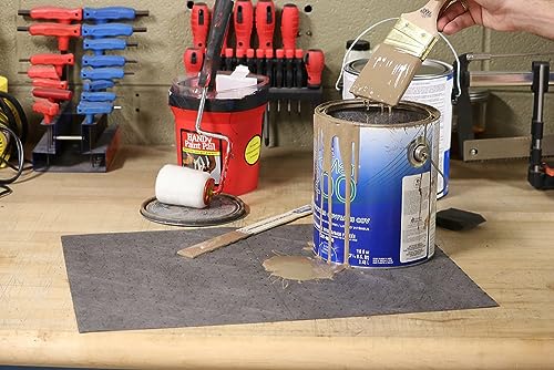 PIG Absorbent Mat Roll for Oil and Other Liquids - 1 Mediumweight Mat Roll - 10" x 25' - Absorbs up to 1.75 Gallons per Roll - PM50572 - size: 10" W x 25' L