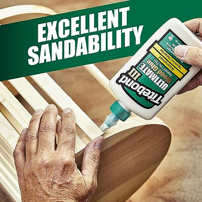 Titebond III Ultimate Wood Glue 1 Gal. (2 Pack) – Premium Professional Woodworking Adhesive, Waterproof, Strong Initial Tack, Interior/Exterior Use, Longer Open Time, Easy Water Cleanup – 1416 - size: 1 gallon