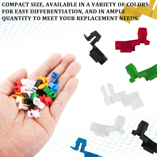 80 PCS Car Door Lock Rod Clips Kit, Door Handle Lock Rod Retainer Clip for Left and Right Doors, Tailgate Handle Rods Clips, Universal Automotive Repair Replacement Accessories for Most Vehicles