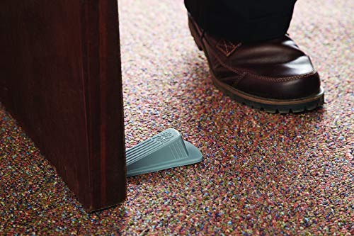 Master Caster Big Foot Doorstop, 4.75 x 2 x 1.25 Inches, Gray, 1/Pack (00941) (Pack of 2) - color: Gray, size: 941 (Pack of 2)