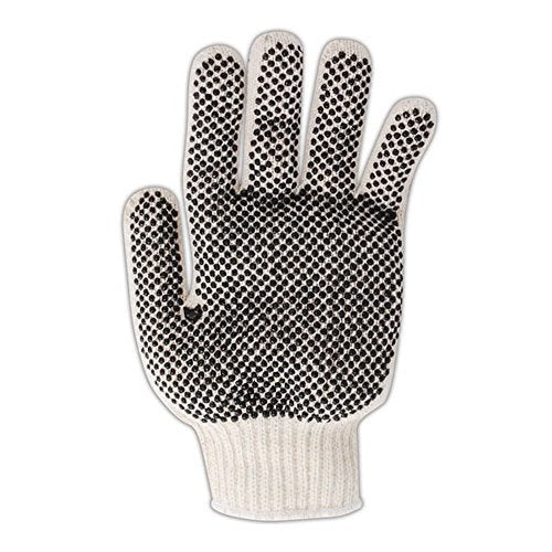 MAGID KnitMaster T93PR Cotton Glove, 9.5" Length, Men's (12 Pair) - size: 9/L