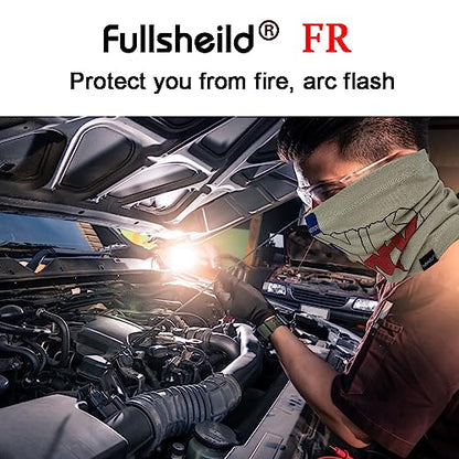 Fullsheild FR Flame Resistant Face Mask Full Cover Neck Gaiter Snood for Welding Hunting Army Military Working - color: Texas
