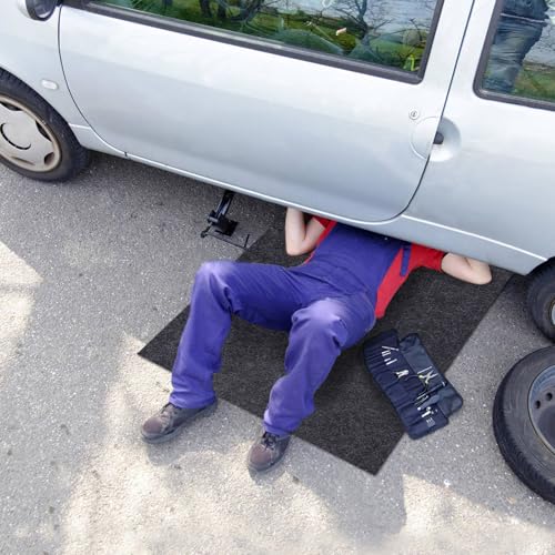 2pcs Cleanable Floor Oil Spill Mat (2'5" x 3') Oil Absorbing pad Durable Protective Surface Can be Used for car Oil Change - size: 2-2Pack 2'5" x 3'