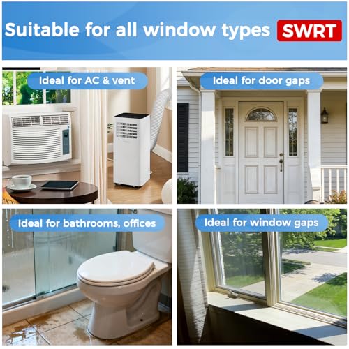 SWRT 3”x33FT Window Weather Sealing Tape Residue-Free, 20-Mil Thick Heavy Duty Window Insulation for Summer, Weather Resistant, Air Conditioner Window Seal Blocks Drafts for Doors Windows - size: 3 IN * 33 FT