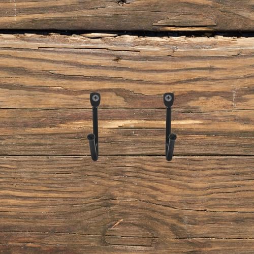 20pcs Heavy Duty Garage Wall Organizer Hooks for Tool and Garden Storage, Black Iron Strong Hanging Hooks for Garage and Outdoor Equipment