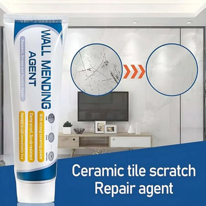 Wall Mending Agent Repair Kit with Scraper Nozzle Extender,2026 New Multi Functional WallPatching Paste Spackle,Efficient WallRepair Paste Filler for Holes & Cracks, Nail Holes, Dents & Small Damage - color: 100g