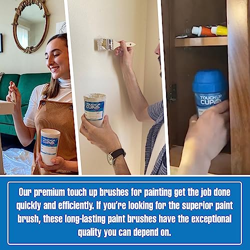 Touch Up Paint Brushes, House Painting Brush for Wall, Trim, Edge, Home Improvement, Premium, As Seen On Shark Tank Products, Pack of 4 - size: Pack of 4