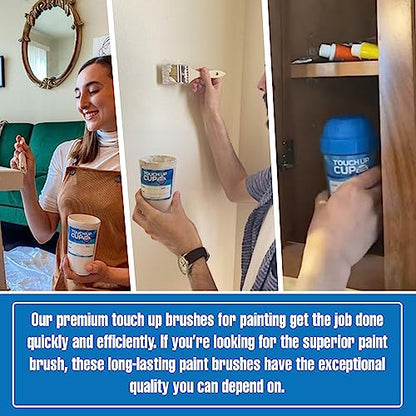Touch Up Paint Brushes, House Painting Brush for Wall, Trim, Edge, Home Improvement, Premium, As Seen On Shark Tank Products, Pack of 4 - size: Pack of 4