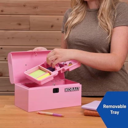K.balt Retro Portable Mini Toolbox Pink Steel Tool Box - color: Pink, size: Retro