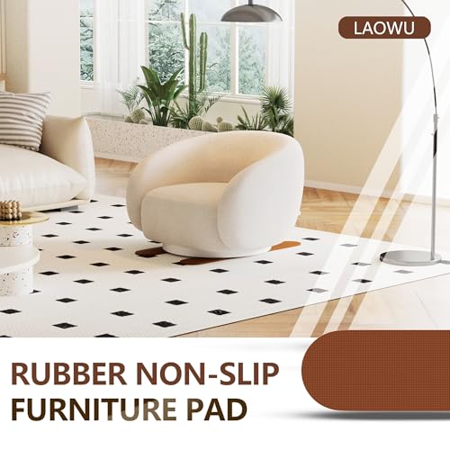 4 Pack Premium Non Slip Furniture Rail Pads for Hardwood Floors, 30in Rubber Recliner Chair Floor Protectors, Anti Slip Furniture Grippers Recliner Pads to Keep Furniture from Sliding on Floor Brown - size: 4 Pcs Rail-Brown