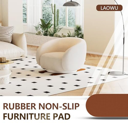 4 Pack Premium Non Slip Furniture Rail Pads for Hardwood Floors, 30in Rubber Recliner Chair Floor Protectors, Anti Slip Furniture Grippers Recliner Pads to Keep Furniture from Sliding on Floor Brown - size: 4 Pcs Rail-Brown