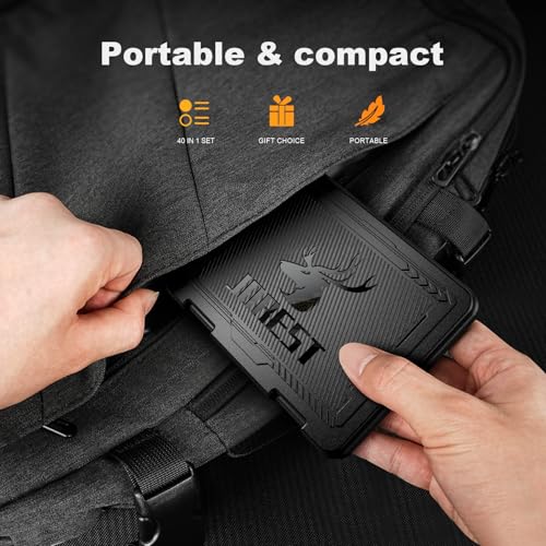 JOREST 40Pcs Small Precision Screwdriver Set with Torx Triwing Phillips, Mini Repair Tool Kit for Macbook, Computer, Laptop, PC, iPhone, PS5, Xbox, Switch, Glasses, Watch, Ring Doorbell, Electronics - style: 40 in 1 CRV