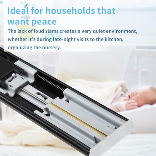 Soft Close Drawer Slides 5 Pairs Full Extension 12 14 16 18 20 22 24 inch Side Mount Pull Out Kitchen Cabinet Rails Bracket Replacement Ball Bearing Tracks kit Guide Runner 100 LB Capacity - size: 12 Inch, style: Soft close-5 pair