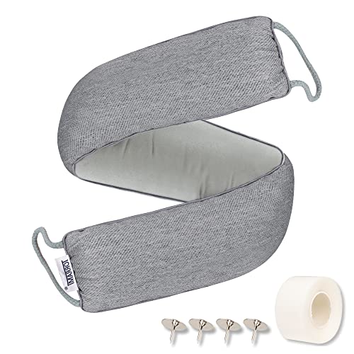 TORRAMI 30" Door Draft Stopper Under Bottom Insulation Noise Air Stopper 2.07LB,Draft Stopper Guard Seal for Doors and Windows - Dark Gray - color: Dark Gray, size: 30 inch