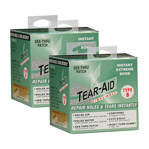 Tear-Aid Vinyl Repair Patch Kit - size: Vinyl Repair - 3" X 5' Roll (Pack of 2)