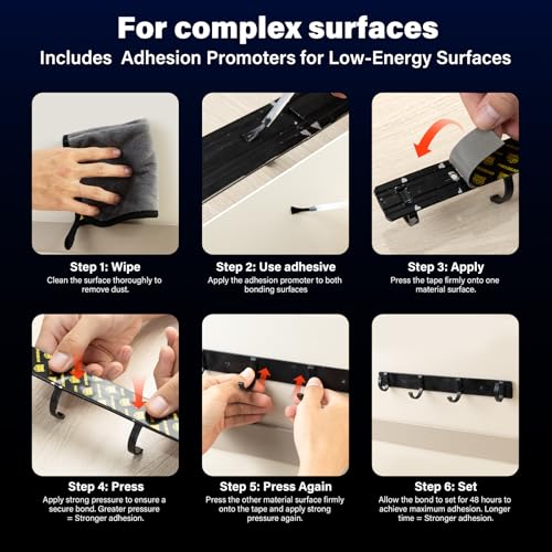 PHIXBEAR Heavy Duty Double Sided Tape Heat Resistant, 1in x 20ft Waterproof Extreme Weather Mounting Tape with PP/PE Adhesion Promoter for Outdoor Signs & Decor