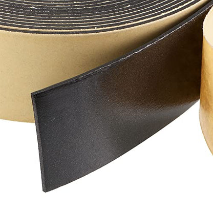 uxcell Sealing Foam Tape 50mm Wide 2mm Thick 10m/32.8ft Long, EVA Self Adhesive Weather Strip for Window Door Insulation - size: 50mmx2mmx10m