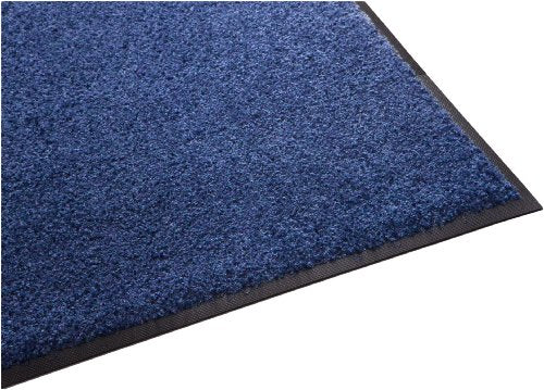 Guardian 94020420 Platinum Series Indoor Wiper Floor Mat, Rubber with Nylon Carpet, 2'x4', Blue - color: Blue, size: 2' x 4' (Rectangular)