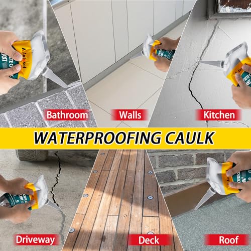 Concrete Crack Filler, Cement Crack Filler, Self-Leveling Concrete Crack Repair Filler, High-Elasticity Waterproof Caulking Glue for Driveways, Walkways, Patios, and Driveway Crack Repair– 10 PCS - style: 11.1LB