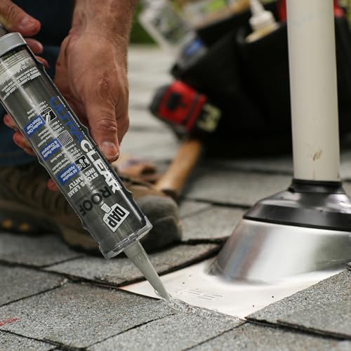 DAP Ultra Clear Roof Waterproof Rubberized Sealant, Crystal Clear, 10.1 Oz (7079818395)