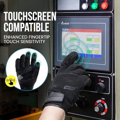 TAILI Level 3 Needle, Level 5 Puncture Resistant Gloves for Men Work, Heavy Duty A7 Cut Resistant Safety Gloves, Grip Enhanced, Breathable and Touchscreen, Black, S, 1 Pair - size: Small, style: Needle-resistant, Cut-resistant