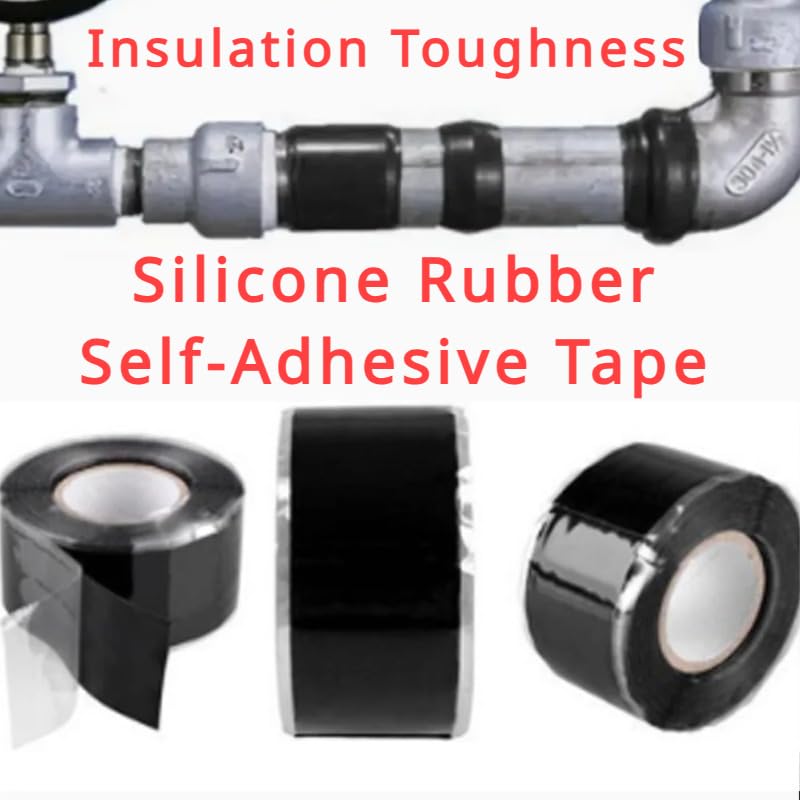 Pipe Tape, Super Strong Waterproof Leak-Proof Sealing Repair Silicone Adhesive, Also Suitable for Repairing Other Items (White-2.5X150cm) - color: White-2.5X150cm
