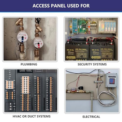 EASY-EXS Access Panels Spring-Fit 14"x14" (External 16"x16") Square (SAP1414) for Drywall, celing, Electrical, Plumbing Hole Covers - size: 14"x14" - 1 Pcs