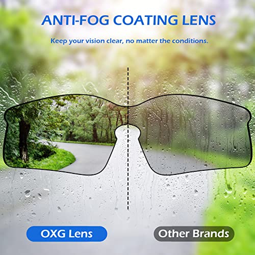 OXG 12 Pack Anti Fog Safety Glasses for Men, ANSI Z87.1 Safety Goggles Impact Scratch Resistant Eye Protection for Work - color: Grey