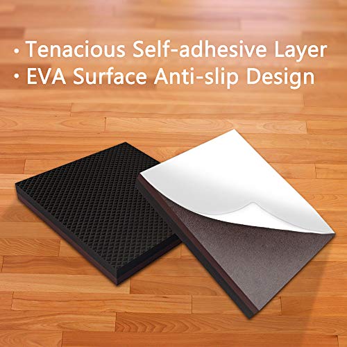 Yelanon Non Slip Furniture Pads -8pcs 6" Grippers Hardwood Floors, Non Skid for Furniture Legs,Self Adhesive Rubber Furniture Feet, Anti Slide Furniture Floors Protectors for Keep Couch Stoppers - size: 8pcs 6" Square