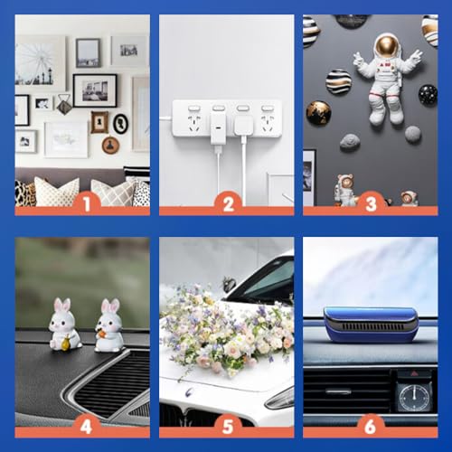 M&G 2 Rolls Double Sided Tape Heavy Duty, Clear Nano Tape, Waterproof Removable Extra Strong Adhesive Mounting Tape for Poster Photo Wall Decor Carpet Rug Tape, 1.18 Inch x 240 Inch (10 Feet per Roll)