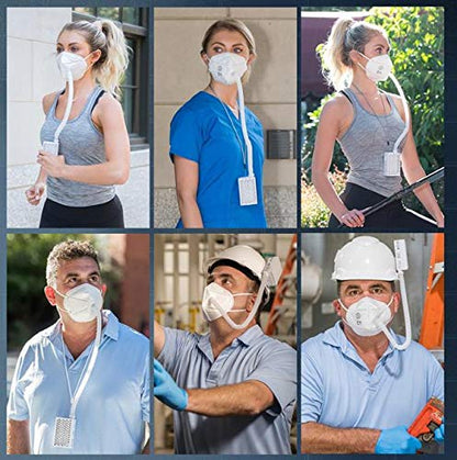 BROAD Breathe Freely AirPro Mask Reusable Air Purifying Respirator with HEPA Filter