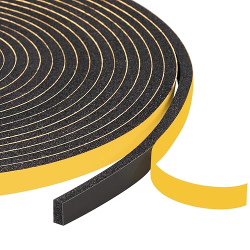 Yotache Foam Seal Tape 1/4" W X 1/8" T, High Density Adhesive Foam Weather Strip Seal for Window and Door, 26 Ft Length - size: 1/4"x1/8"x26 FT