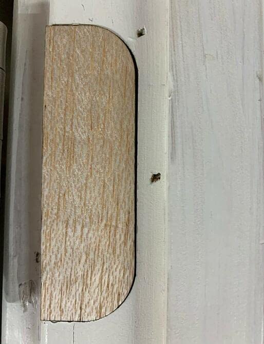 3.5 Inch Hinge Repair Plate Hinge Repair Kit Kitchen Cabinet Hinges Cabinet Door Hinge Door Hole Cover Plate Wooden Hinge Filler Plates, Hinge Blanks with Double Sided Tapes for Kitchen (5, 3.5inch)