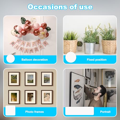 112pcs Double Sided Tape for Walls Glue Mounting Dots Balloon Adhesive Poster Tack Crafts Removable Fixing or Non Slip