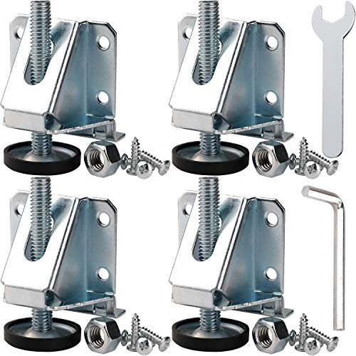Anwenk Leveling Feet Heavy Duty Furniture Levelers Adjustable Table Leg Leveler w/Lock Nuts for Furniture,Table, Cabinets, Workbench,Shelving Units and More