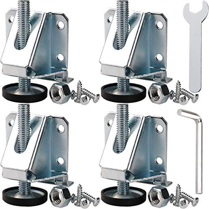 Anwenk Leveling Feet Heavy Duty Furniture Levelers Adjustable Table Leg Leveler w/Lock Nuts for Furniture,Table, Cabinets, Workbench,Shelving Units and More