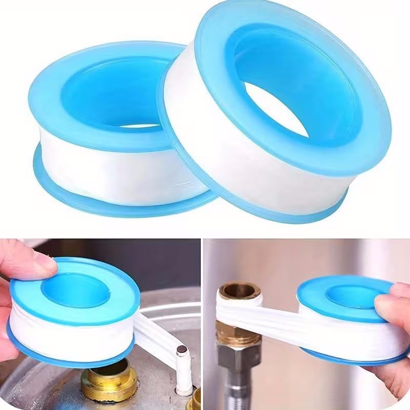 PTFE Tape, Plumbing Tape, Thread Sealing Tape for Shower Heads, White Sealing Tape 3pcs, Blue - color: Blue