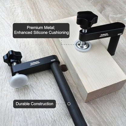 2-Pack 3/4" Bench Dog Clamps, Dog Hold Clamp Secure Woodworking Clamps For Woodworking, Anti-Twist, Compatible with 19mm Workbenches, for Craftsmen & DIYers