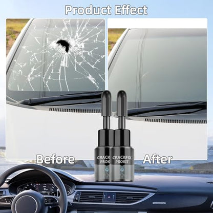 2PCS Crack fix Pro Kit Windshield Crack Repair Fluid Kit Windshield Repair Car Chips and Cracks Car Glass Repair Kits